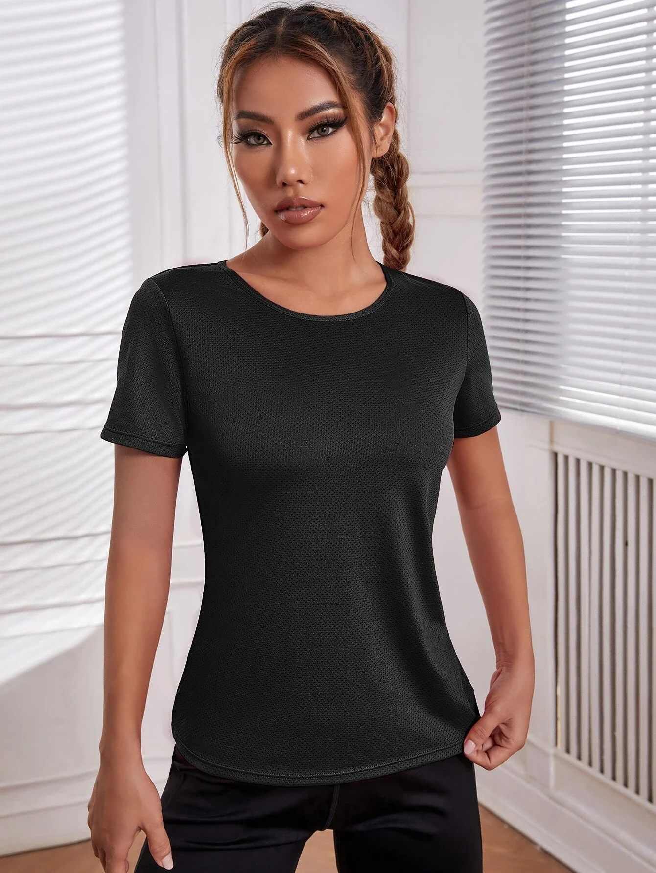 

y2k Cut Out Crossover Back Sports Tee