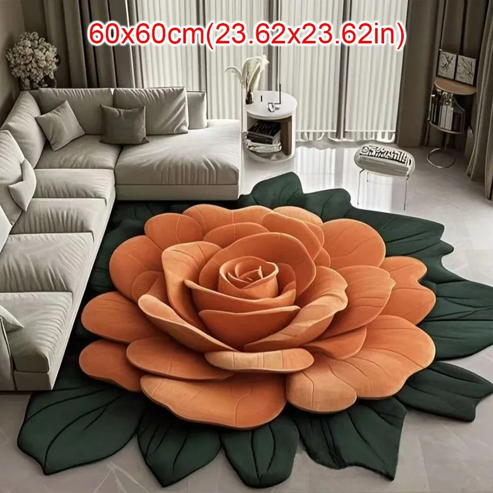 

Цветочный ковер хрустальный бархат 60x60 см