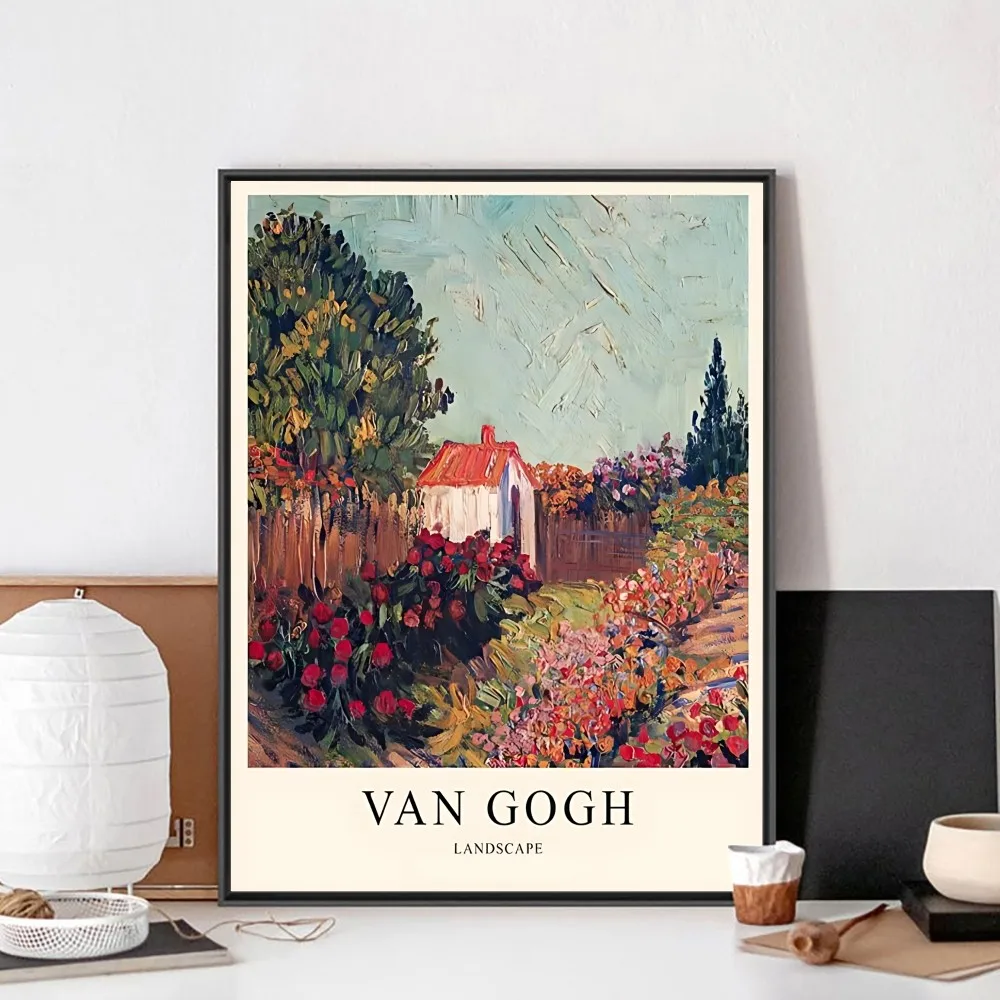 Плакат Ван Гога сделай сам постер из крафт-бумаги винтажный настенная живопись