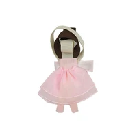 10pcs 5cm lovely pink ribbon ballet girl princess sculpture hair clip for kids