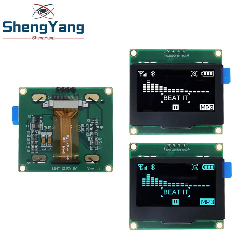 4-контактный OLED-модуль 1 54 дюйма белый синий SPI IIC I2C интерфейс SPD0301 драйвер 128x6 4