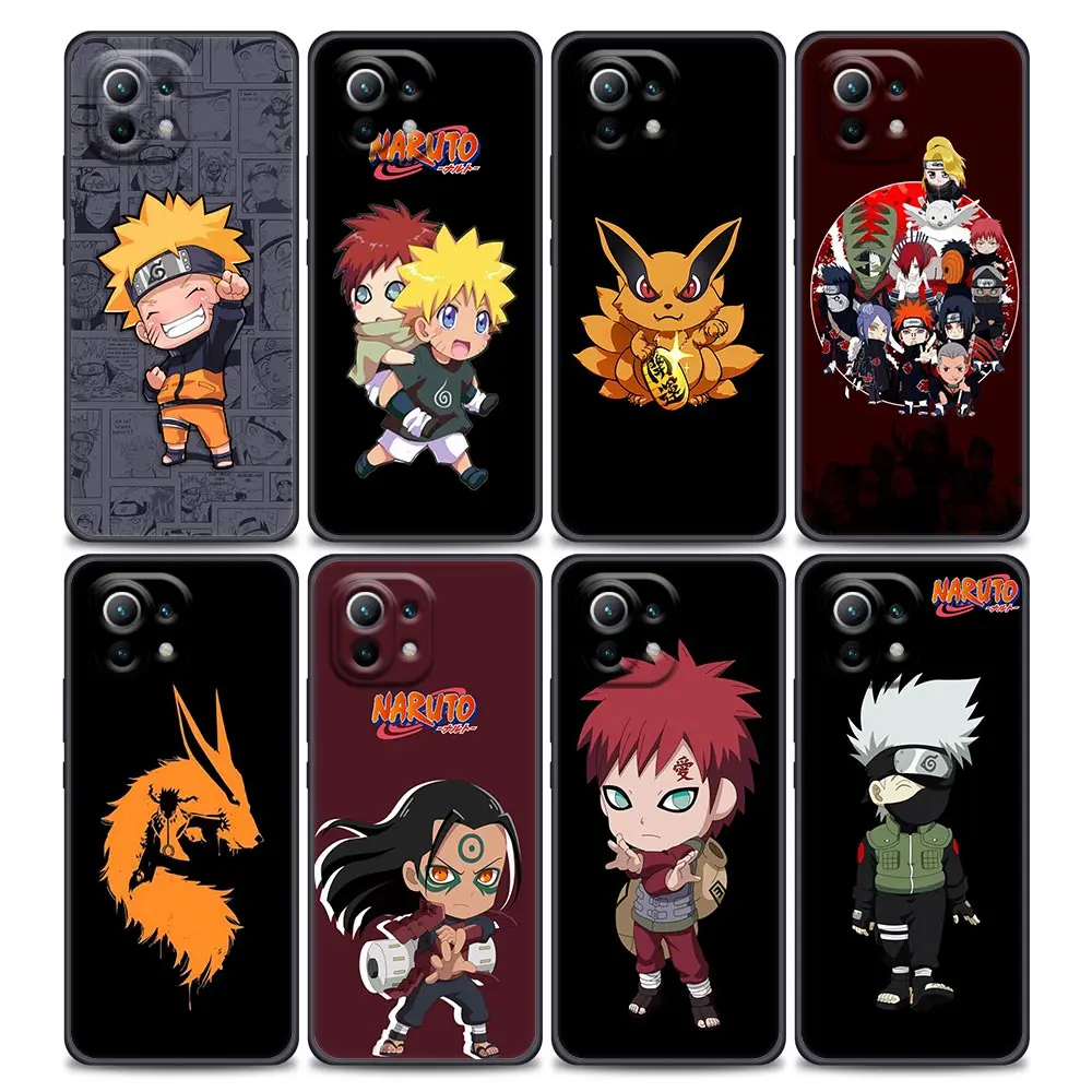 

Naruto Cute Cartoon Anime Phone Case For Xiaomi Mi 11 11T 11X Pro Lite NE 5G 12 POCO X3 F3 M3 M4 NFC Pro Soft Thin Cover funda