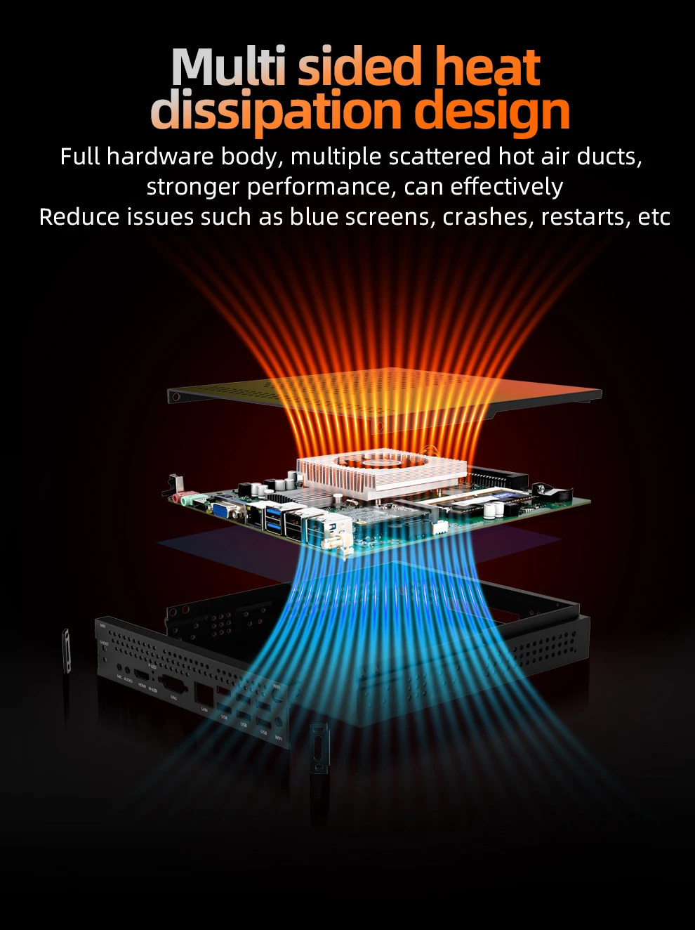 JINGSHA OPS MiniPC DDR3 Intel Core i7 i5 i3 128G/256G/512G Windows 10 Игровой компьютер 4K 60 Гц HDMI VGA Win10 Linux Мини-ПК