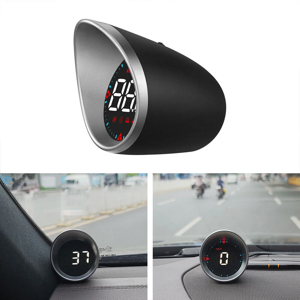 

OBDHUD G5 GPS HUD Умный Цифровой измеритель скорости пробега превышение скорости автомобильный Будильник Дисплей для всех автомобилей Универсаль...