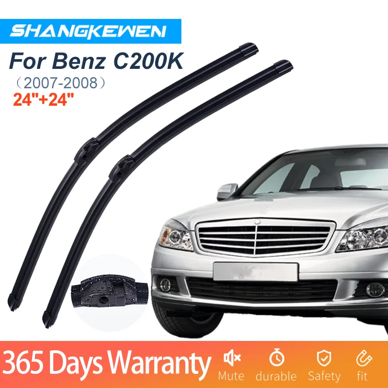 

Car Wiper Blade For Benz C200K Universal Frameless Noise Reduction Windshield Rubber ShangKeWen Wipers Mercedes-Benz Accessories