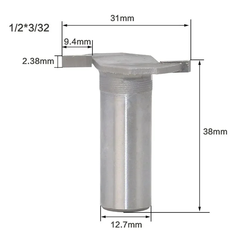 1 шт. 1/2 &quot12 7 мм фреза с хвостовиком резьба по дереву Т-образная долбежная фрезы
