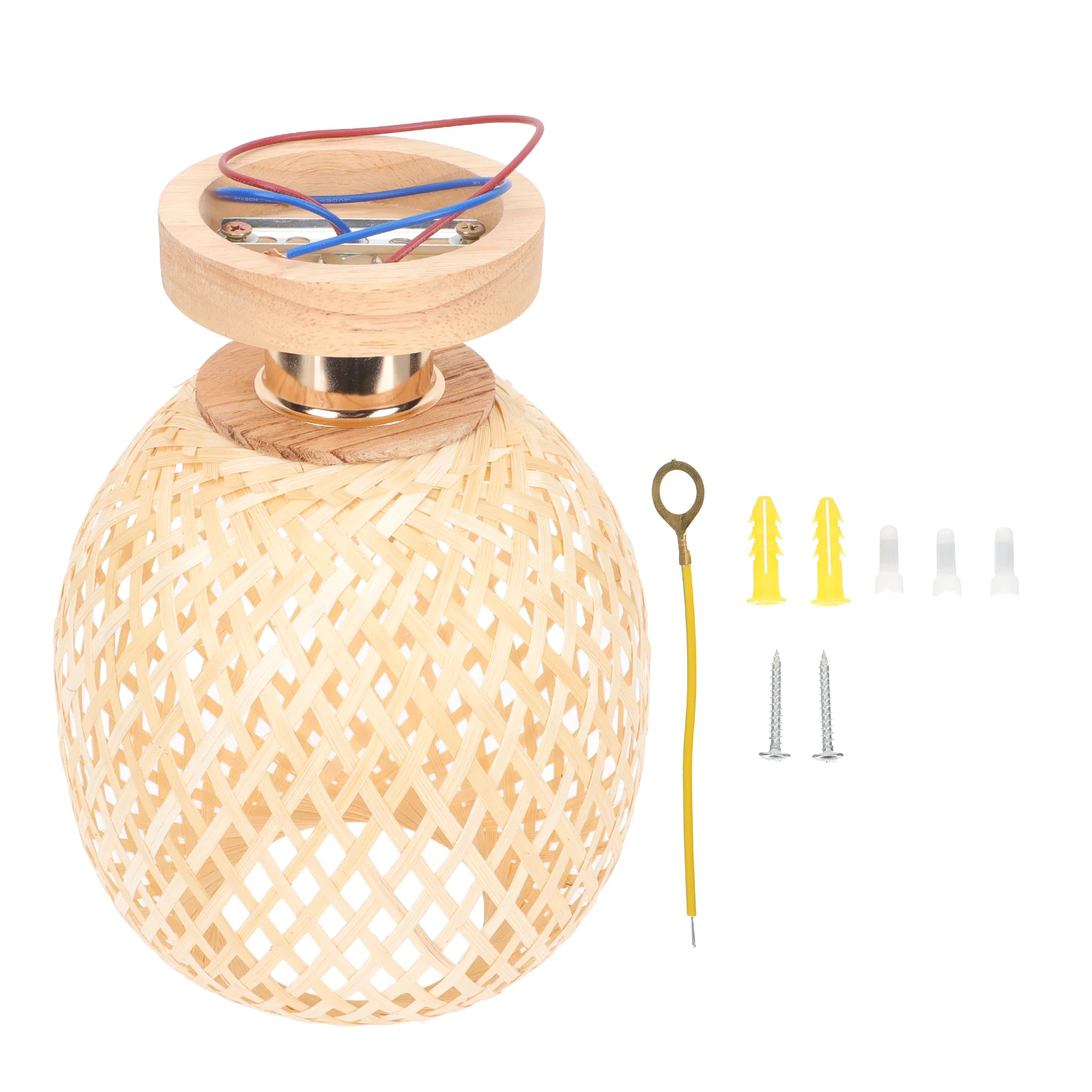 

Lights Pendant Light Ceiling Natural Wall Hanging Plug Lampsfixture Balcony Corridor Pastoral Chandelierrattan Woven Wicker