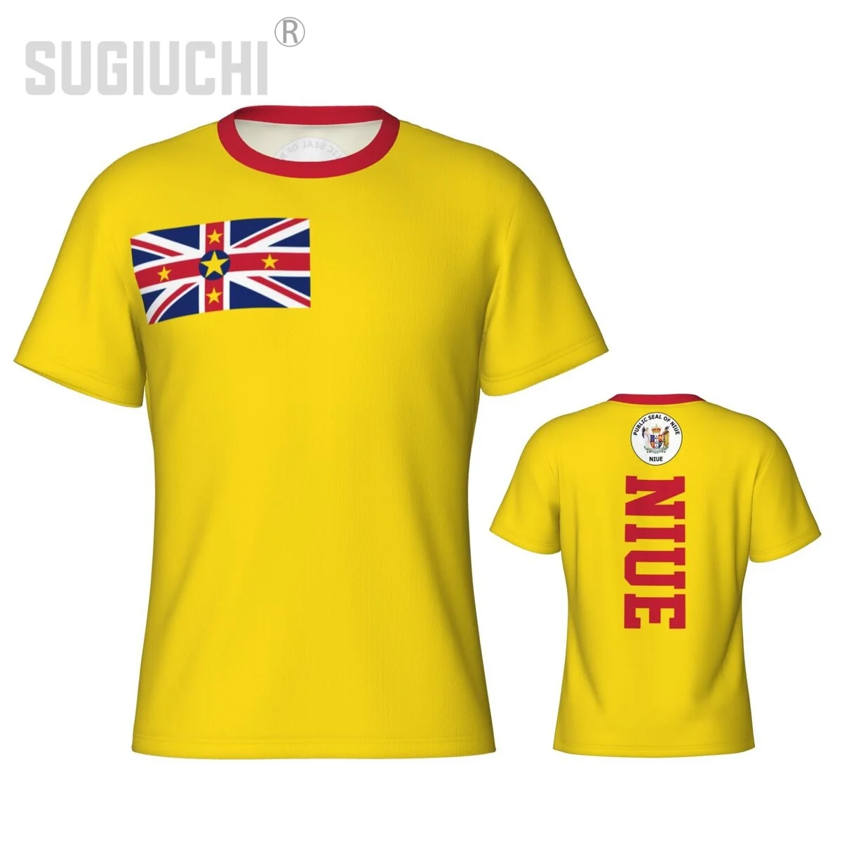 Узкая спортивная футболка Niue Flag 3D для мужчин и женщин футболки одежда из джерси