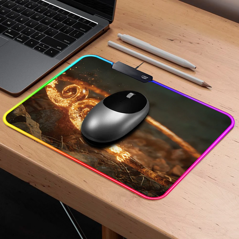 Игровой Коврик Для Мыши Sun Wukong RGB С Подсветкой