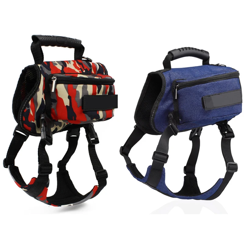 Регулируемый рюкзак для собак с ремнями средних и больших сумка-седло туризма