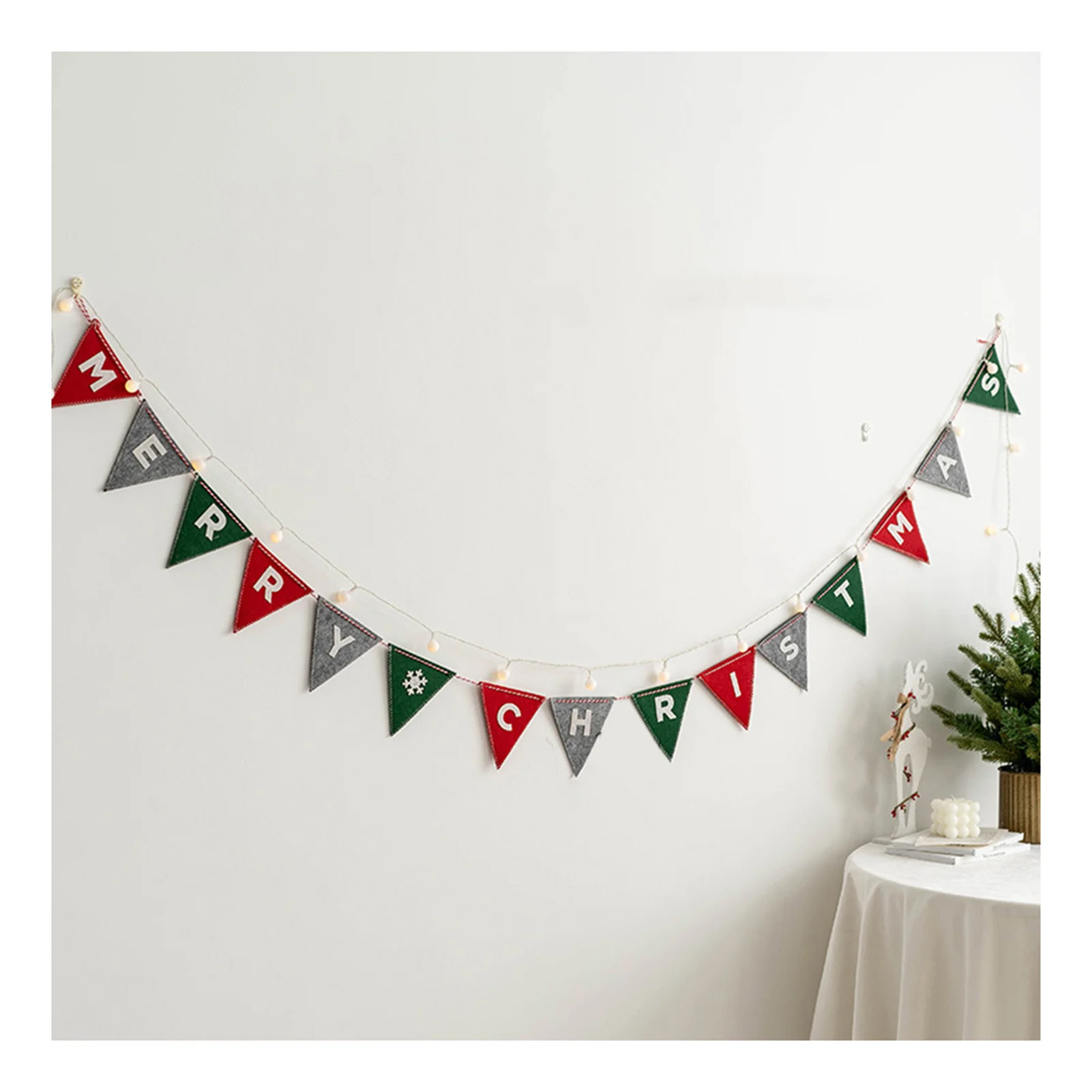 

Christmas Banner Hanging Decor Long Lasting Hanging Ornament for Indoor & Outdoor Decor