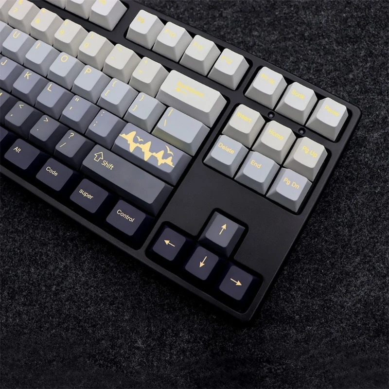 

Колпачки для клавиш PBT Dye-Sub, 136 шт., колпачки для клавиш Cherry-Profile для механических игр