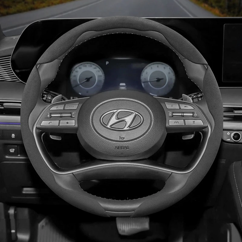 

Защелкивающийся чехол на руль Hyundai, подходит для i30 tucson ix35 i20 i10 accent creta solaris palisade elantra sonata veloster