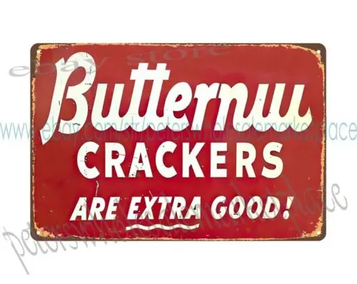 Крекеры Butternut металлическая жестяная вывеска современный мужской пещерный клуб