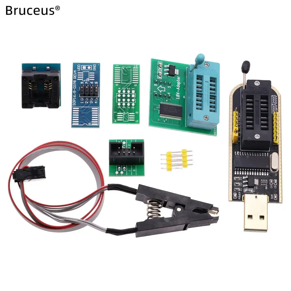 Набор для творчества I21 CH341A 24 25 серия EEPROM Flash BIOS USB-программатор модуль SOIC8 SOP8 тестовый зажим для 93CXX/25CXX/24CXX