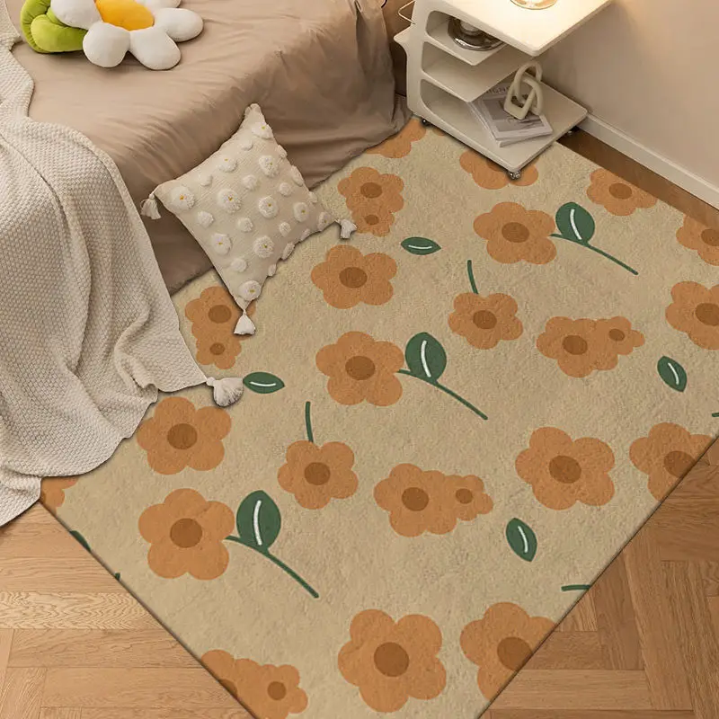 Ed With Large Area Carpet