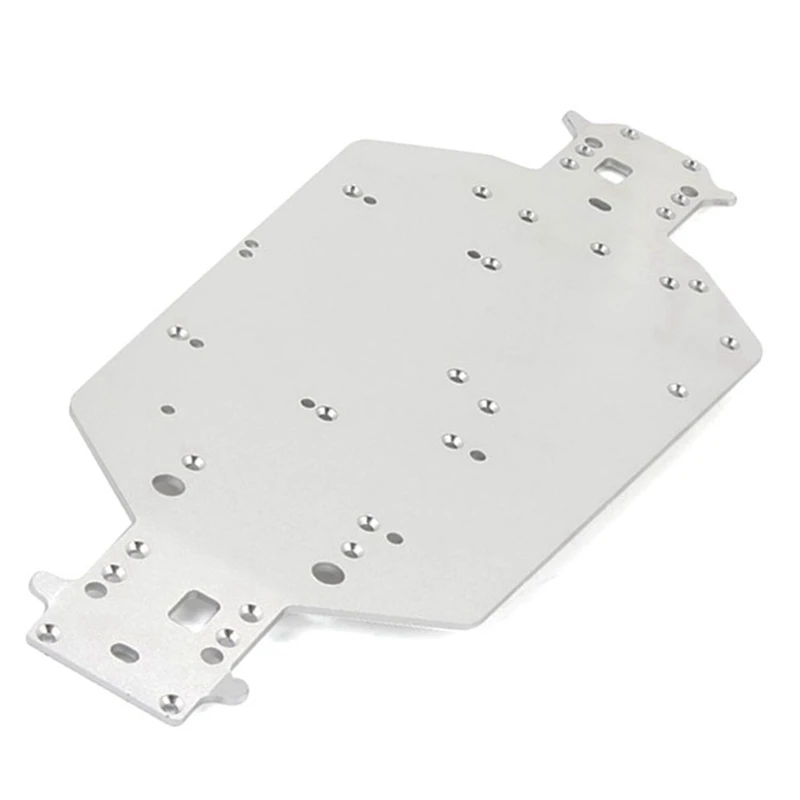 

For HSP 1/10 Aluminum Alloy Base Plate 04001 Chassis 94111 Cart 94170 94107,Modified And Upgraded Accessories Silver