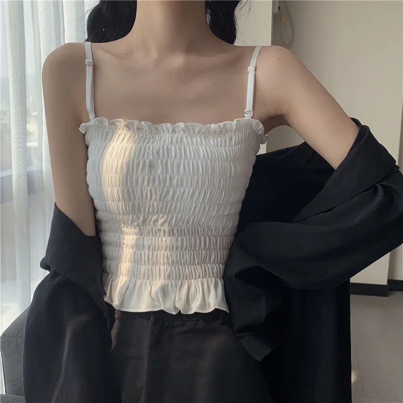 

New Y2k Clothes Spring Woman Clothes Tank Aesthetic Cute Corset Sexy Exotic Adjustable Strap Vest Crop Y2k Tops топ женский Tops