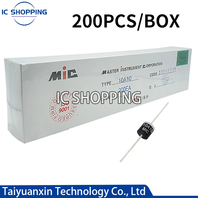 200PCS DIODE 10A10 6A10 20A10 R-6 DIP 6A 10A 20A 1000V Electrical Axial Rectifier Diode