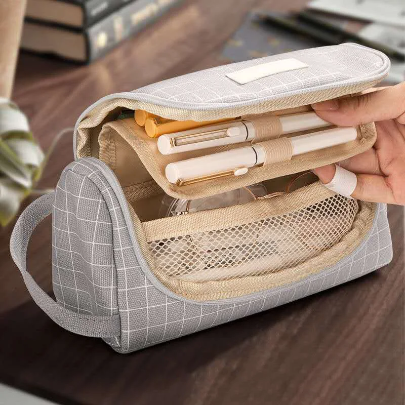 

Original Large Capacity Multi-color Canvas Pencil Case School Pen Case Pencil Case Stationery Pencil Case