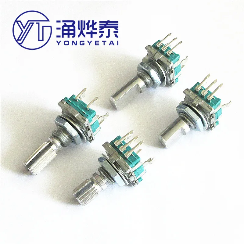 YYT 5 шт. EC11 поворотный энкодерный переключатель пятиногая ручка длина 20 мм 15