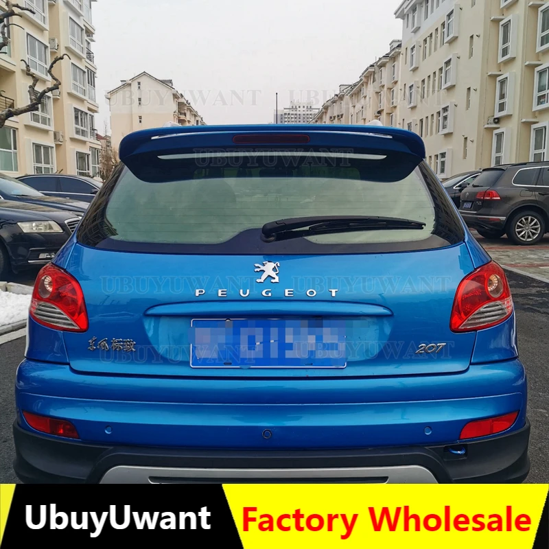 

Спойлер для Peugeot 207 2006-2013, спойлер для Peugeot 207, высококачественный спойлер из АБС-пластика, цветной задний спойлер для автомобильного заднего ...