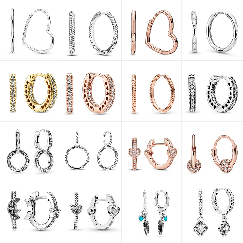 

MULA 2022 New Earrings Asymmetrical Heart Real 925 Sterling Silver For Women Girl Wife Gift Silver Original Fashion Jewelry DIY