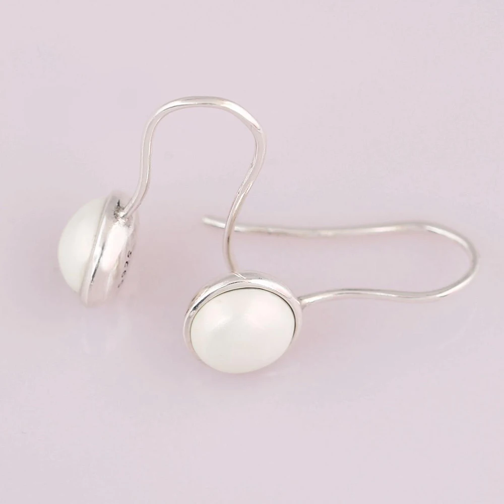 Аутентичные 925 пробы Серебряные Оригинальные светящиеся капли Европа серьги