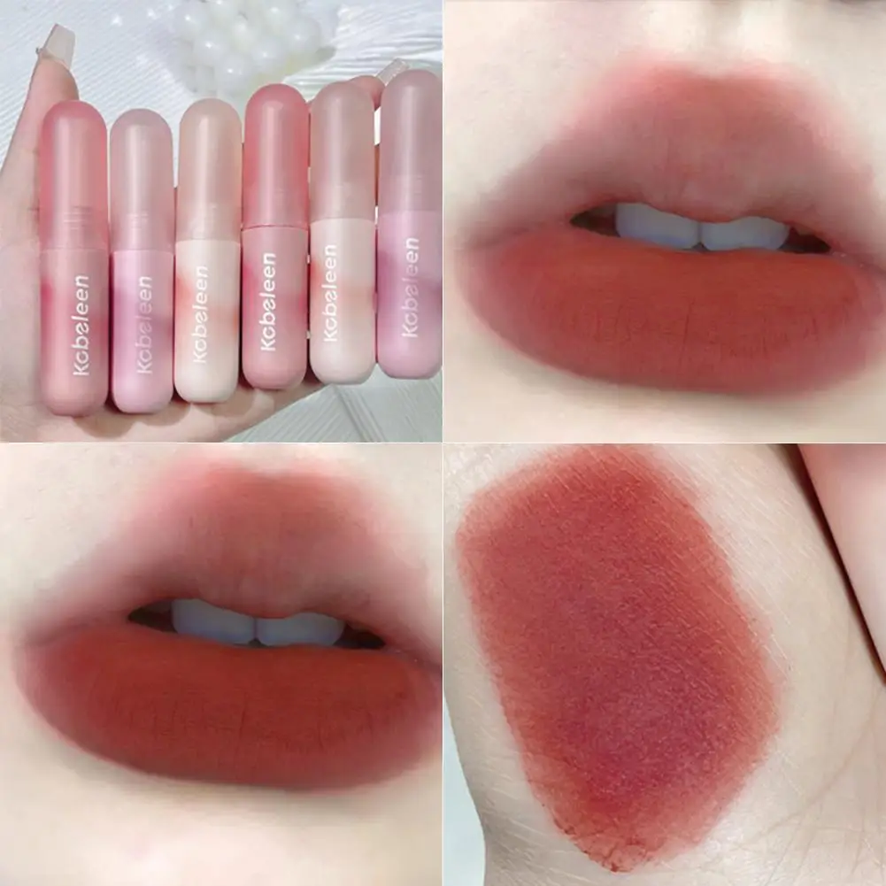 

Capsule Mousse Lip Gloss Small Paintball Lip Mud Magic Mist Glaze Glaze Powder Face Lipst Lip Lip Natural Matte Nude Velvet T6P4