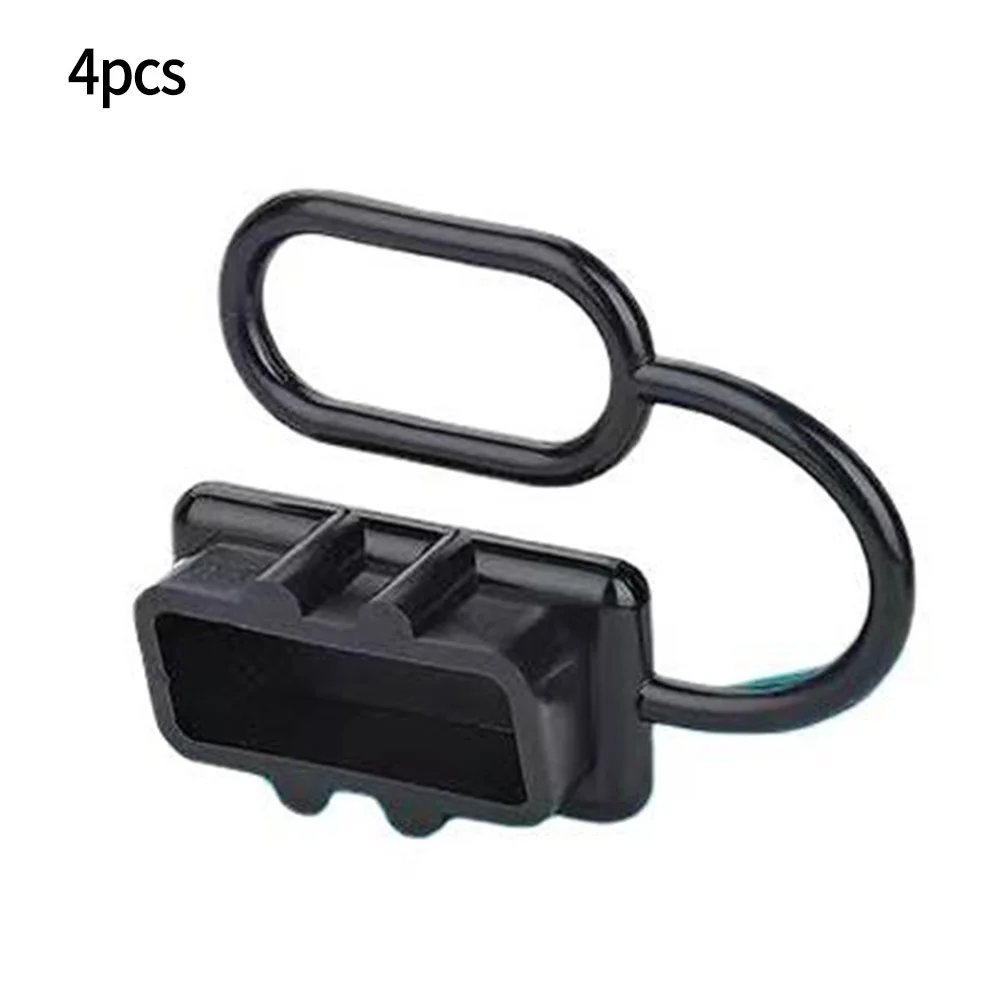 

16pcs/set Plug Cable Connectors 4-Pack Of 50A 48x37mmx16mm Black Copper Silver Dust Cap For 6-12 AWG For Anderson