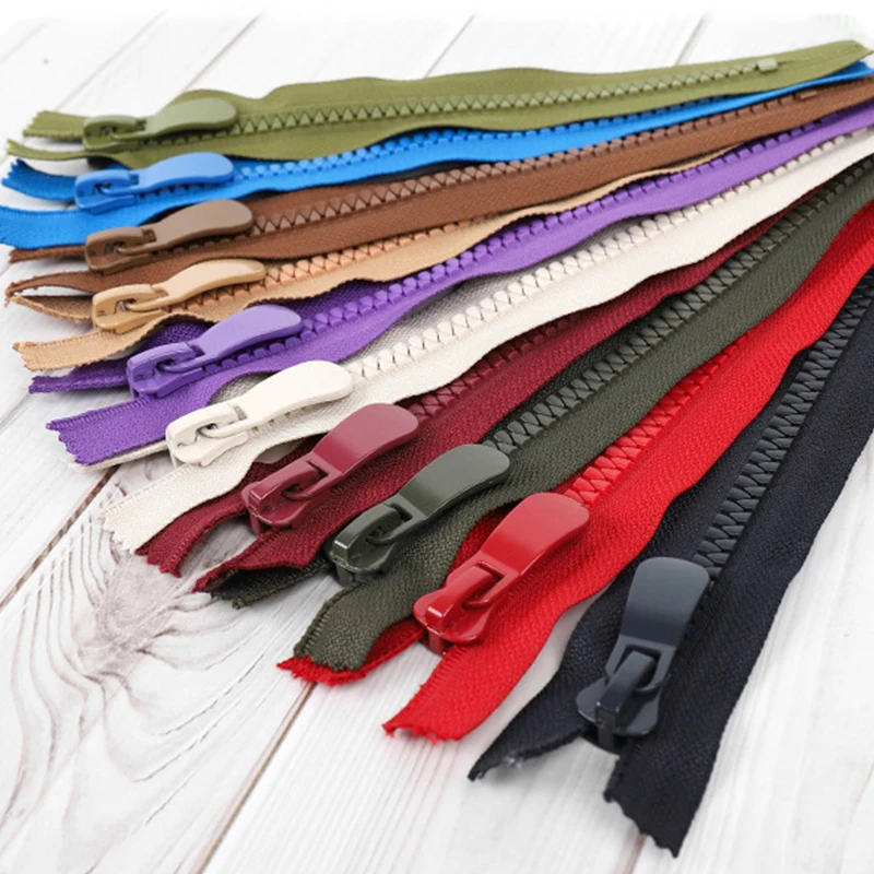 120cm 8# Resin Zippers Close-end 60-500cm Open-end Long Auto Lock Zip for Coat Bags Tent Zipper Repair Sewing Accessories Supply