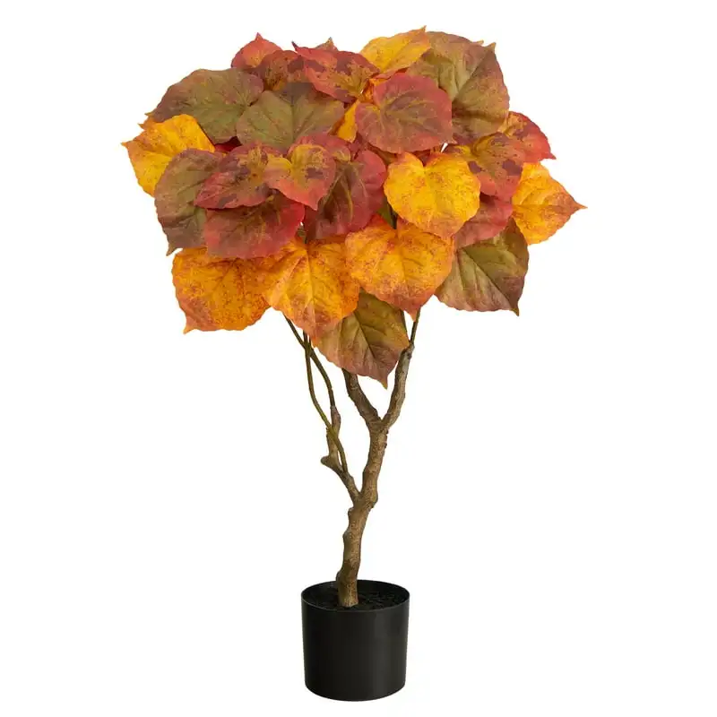 

Ficus Artificial Tree in Black Plastic Pot