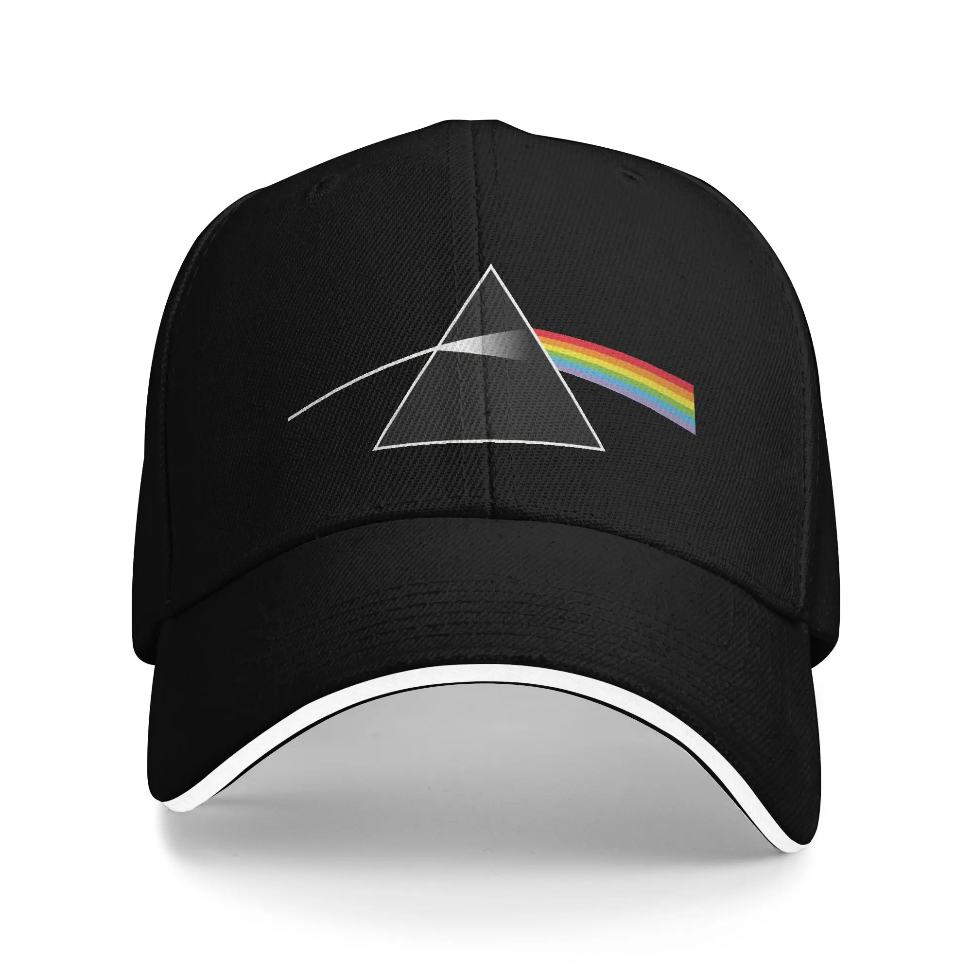 Фото Бейсболка Band P-Pink Floyds Break Triangel Rainbow, спортивная кепка с козырьком для активного отдыха, унисекс, для подростков, крутые бейсболки №2