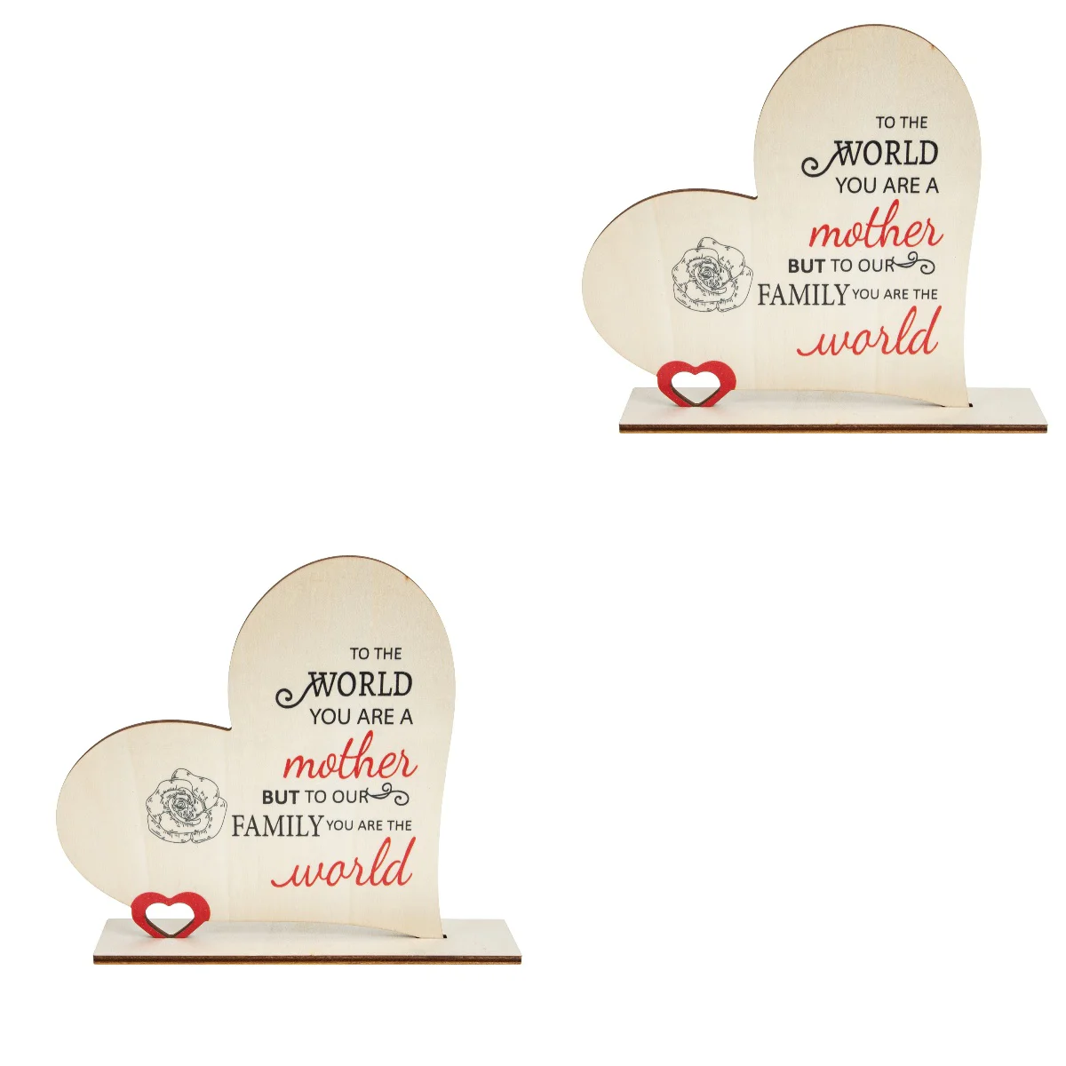 

Mother Day S Wood Crafts Wooden Table Sign Heart Centerpieces Mom Birthday Gifts Party Supplies Decor Unique Inspirational Signs