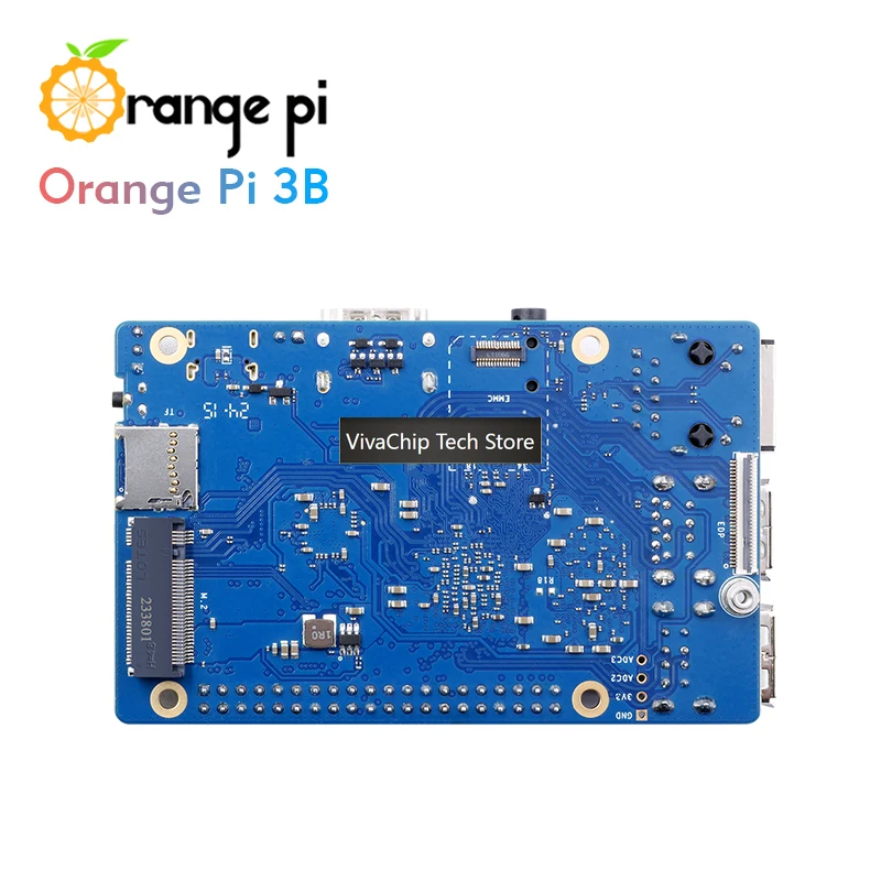 Фото Модуль VivaChip TechOrange Pi 3B 4GB+64G EMMC, мини-ПК Rockchip RK3566, четырехъядерный процессор, Wi-Fi+BLE, Gigabit, для Android и Linux OS, SBC, одноплатный компьютер №5