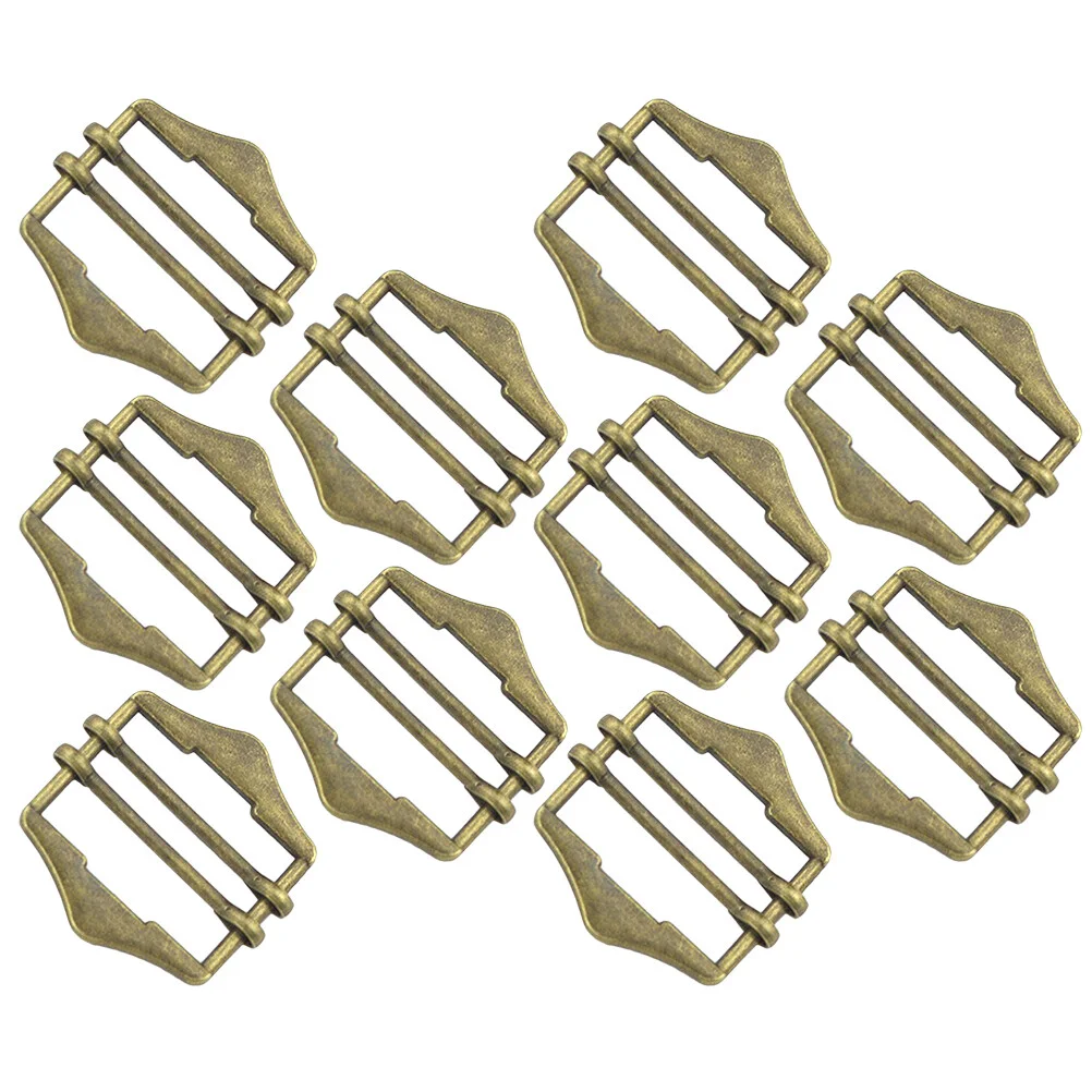 

10 Pcs Scarf Buckle Clothing Decor Silk Shirts Women Metal Buttons Womens Suit Jacket Latches Durable Roller Waist Belt Buckles