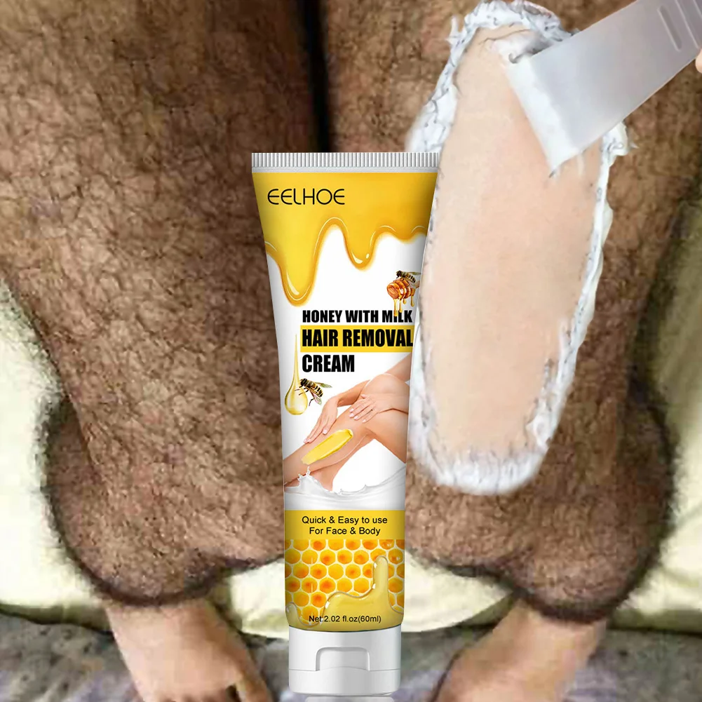 

Крем для удаления волос Honey & молоко, натуральная безболезненная паста для удаления волос на руке, средство для удаления волос на теле