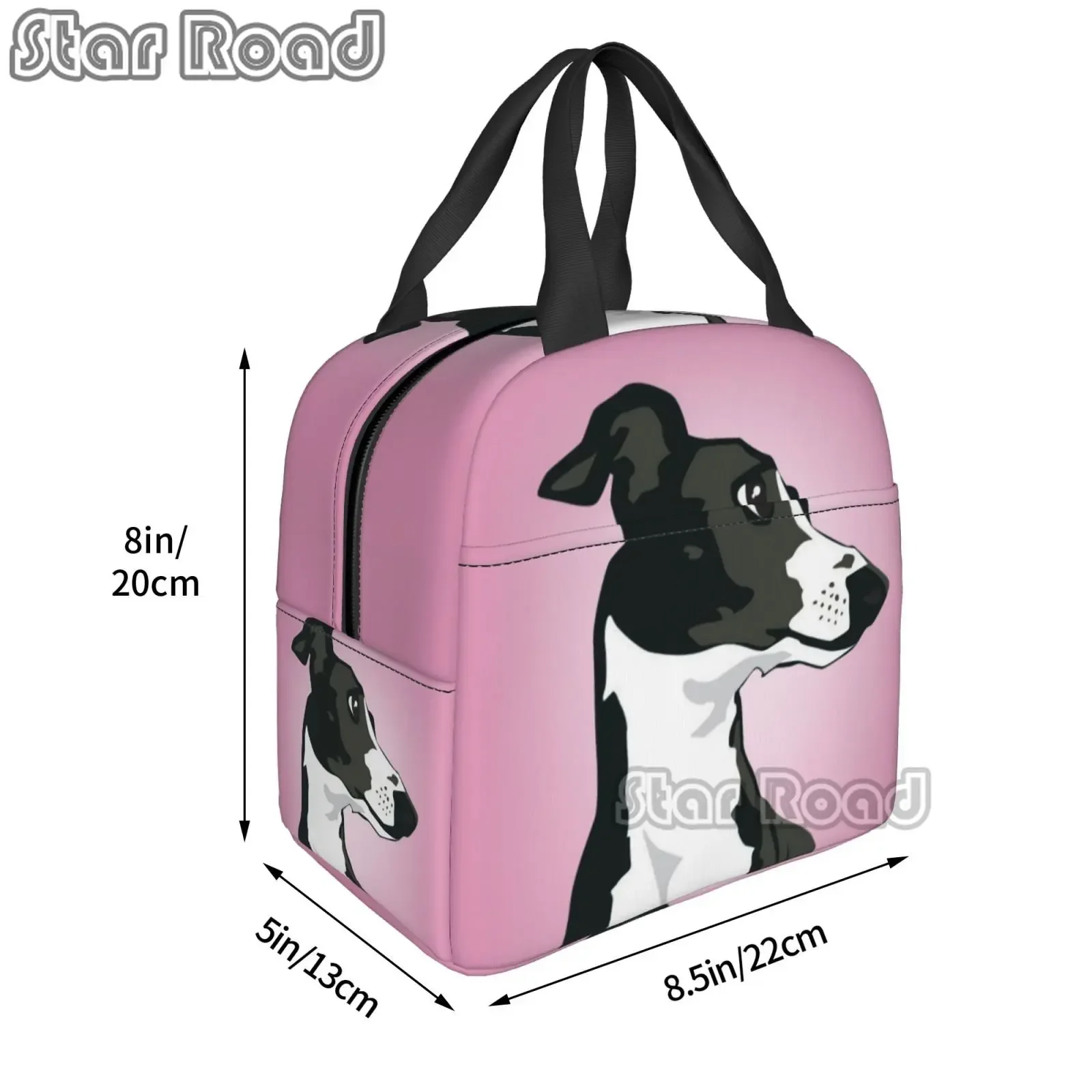 Забавная изолированная сумка для ланча Greyhound женщин герметичная щенков