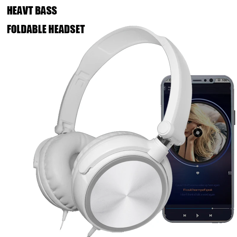

S1 Wired Headset Over-Head Headphone Portable Folding Sport Earphone Bass Stereo Headset To Wear For Tablets Computer Phone Call