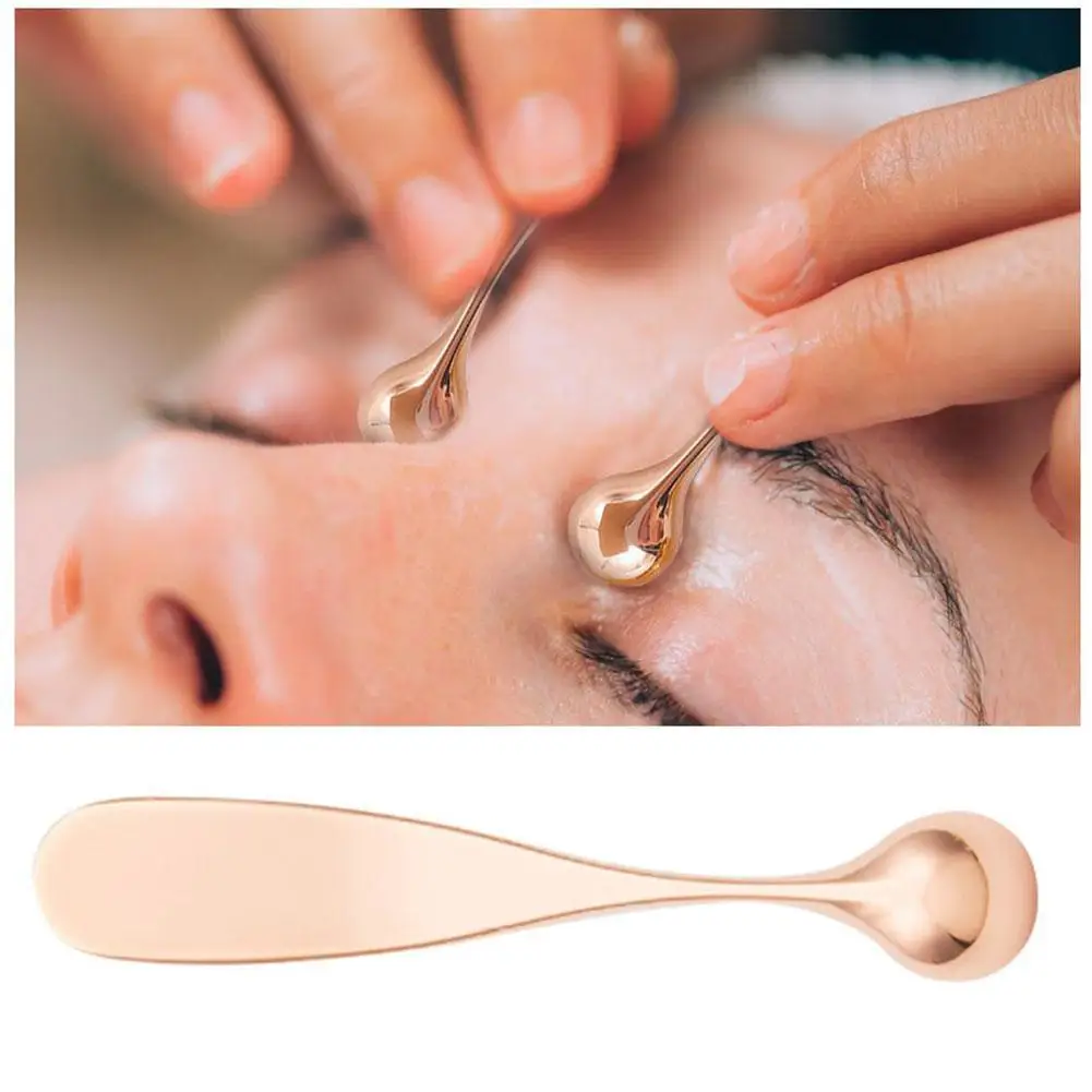 

1PC Eye Massage Stick Face Lift Eye Cream Applicator Alloy Double-Head Facial Mask Spoon Eye Roller Massager Skin Care Tools