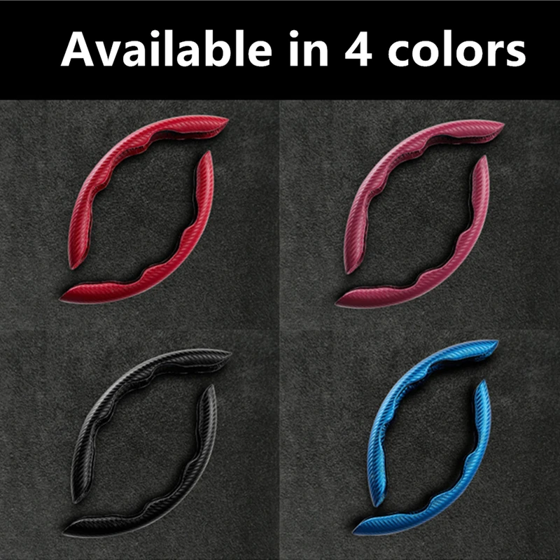 

Автомобильный Стайлинг, противоскользящий чехол на руль из углеродного волокна для KIa SEAT Hyundai Infiniti Subaru Suzuki Audi Dodge Nissan Opel Lexus