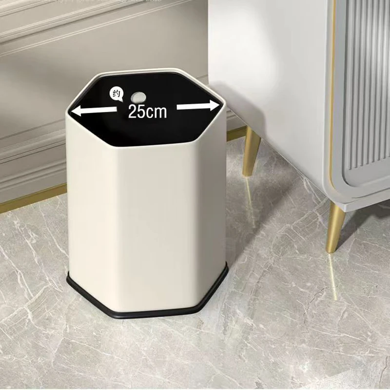 Мусорная корзина из нержавеющей стали простой двухслойный бытовой креативный