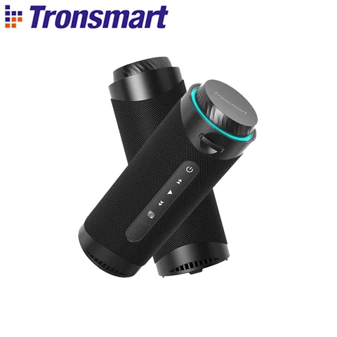Колонка Bluetooth Tronsmart T7 с объемным звуком на 360 градусов, Bluetooth 5,3, светодиодными режимами, настоящая Беспроводная стереосистема, приложение