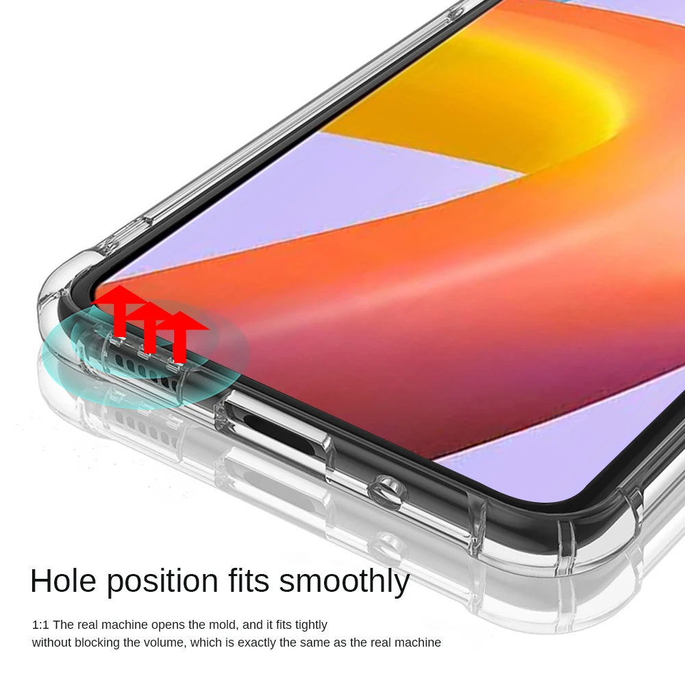 Прозрачный силиконовый чехол для телефона Xiaomi Redmi A1 A2 Plus противоударный мягкий