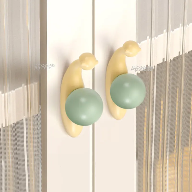 

Nordic Cartoon Handle Children's Room Shell Wardrobe Door Drawer Shoe Cabinet Single Hole Light Luxury Handle Creative