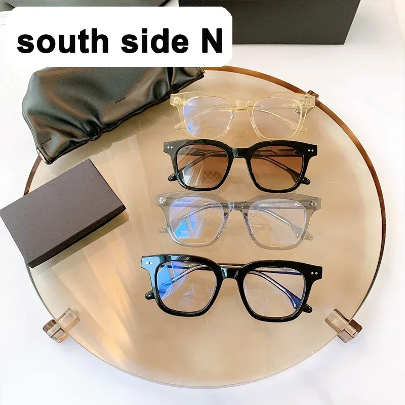 

South side N GENTLE YUUMI Glasses For Men Women Optical Lenses Eyeglass Frames Eyewear Transparent Blue Anti Light Luxury Monst