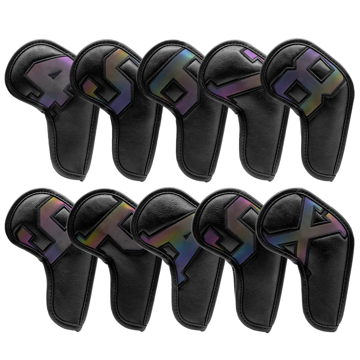 

Gradients Number Golf Iron Head Covers Iron Headovers Wedges Covers 4-9 Aspx 10pcs