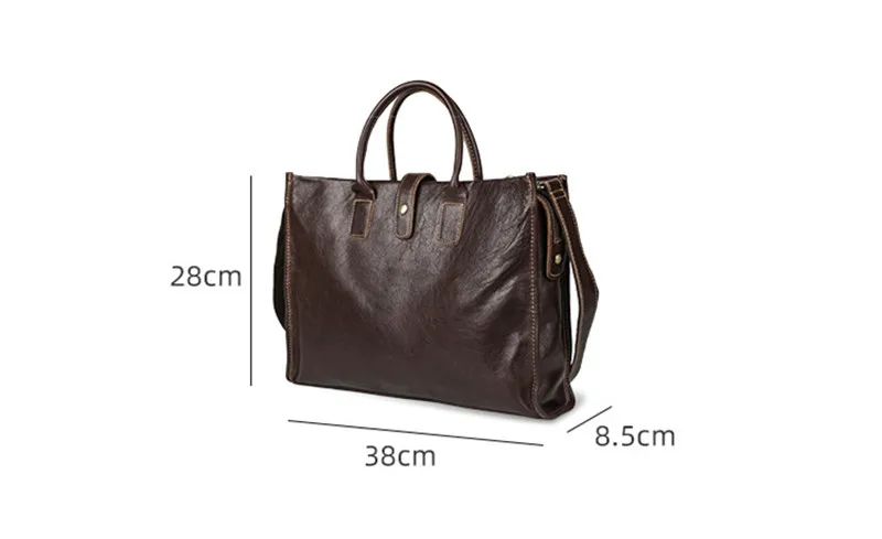 PNDME business casual genuine leather men's briefcase outdoor work luxury real cowhide handbag travel laptop messenger bag