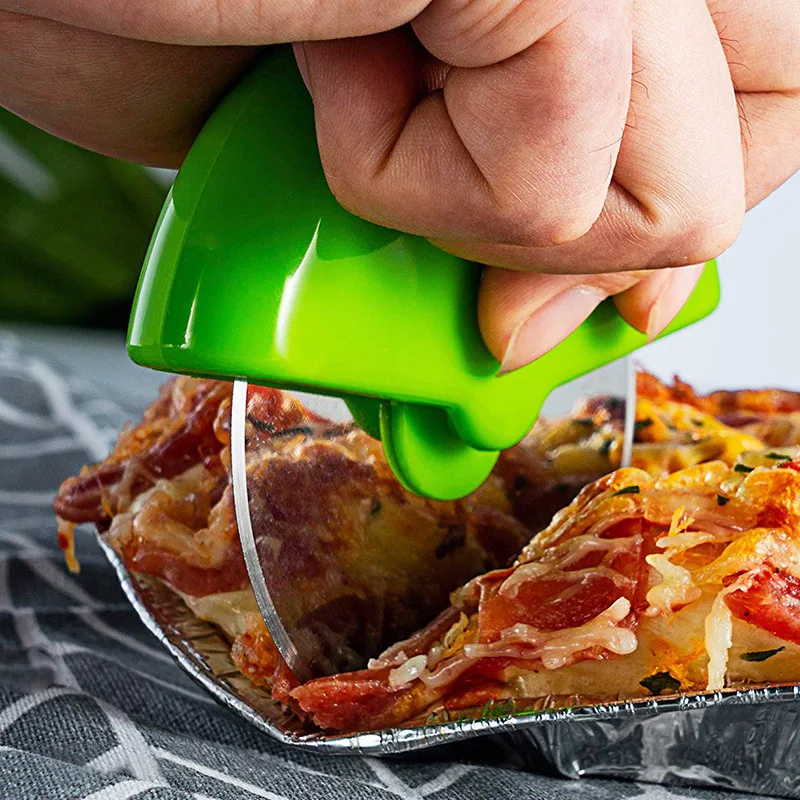 

1PC Stainless Steel Pizza Single Wheel Cutting Tool Diameter Pizza Knife Cake Cutting Tool Waffle Wheel Kitchen Accessories