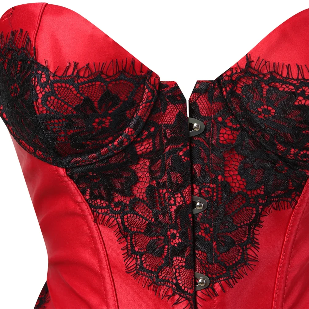 Женский корсет сексуальные готические корсеты кружевное верхнее белье бюстье